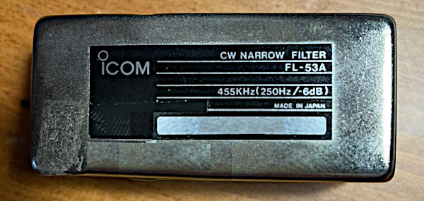 Il filtro ICOM FL-53A a 250 Hz