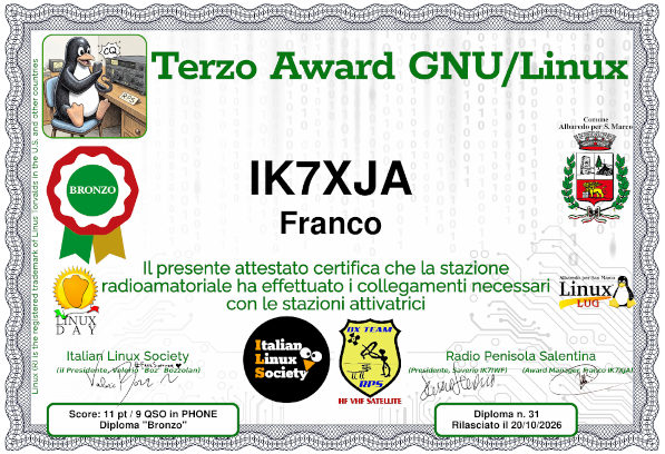 il mio diploma versione Bronzo