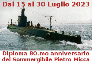 Diploma 80.mo anniversario della tragedia del Sommergibile Pietro Micca