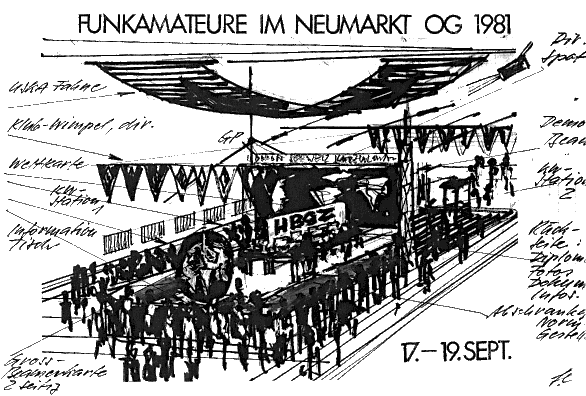 Un disegno dell'evento del 1981