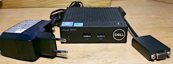 Il Dell Wyse-3040 ed i suoi accessori