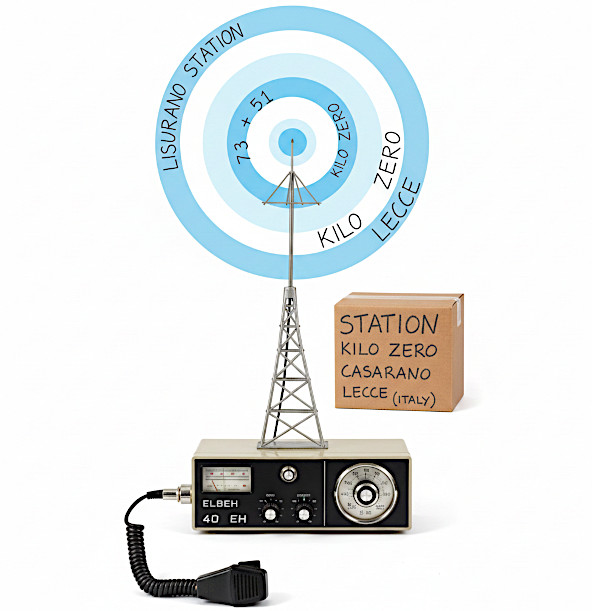 Logo della stazione CB, tratto da un disegno del 1980