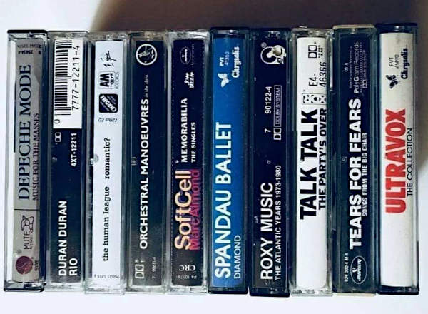 Le cassette con i successi degli anni '80