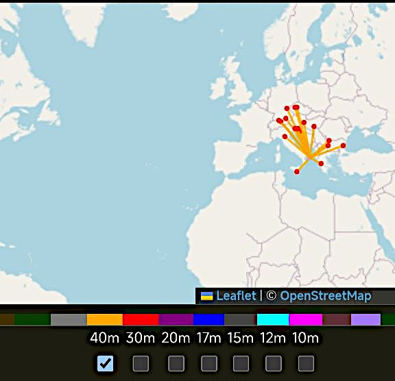 CQ e ascolti RBN in banda 40 Metri