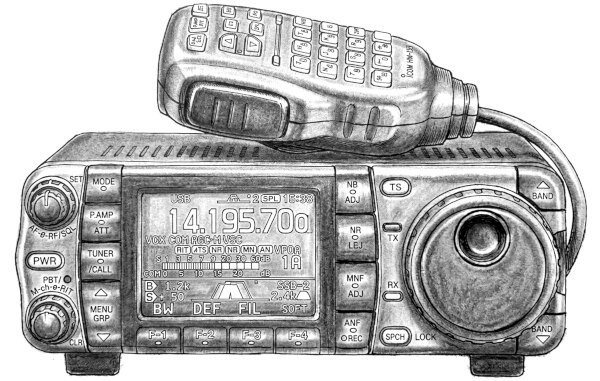 La piccola e versatile radio Icom IC-7000