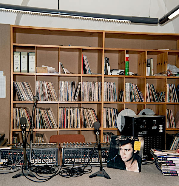 Lo studio di RadioTelesud Casarano nel 1985