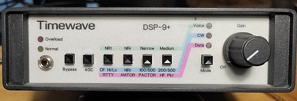 Timewave DSP 9+: pannello comandi
